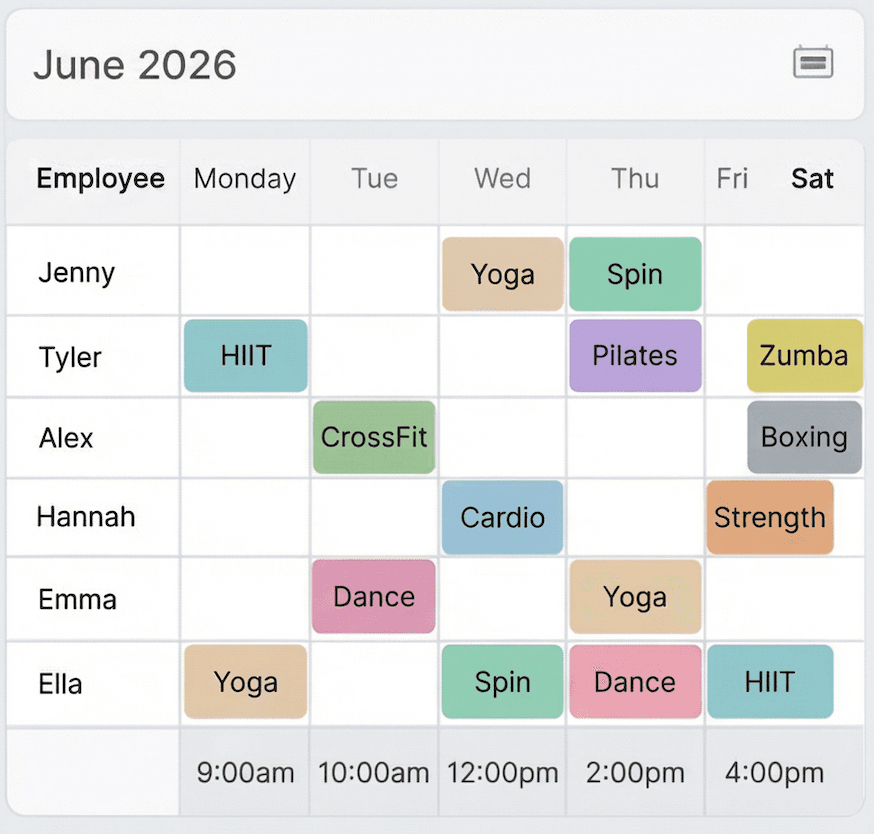Manage Employee Schedules
